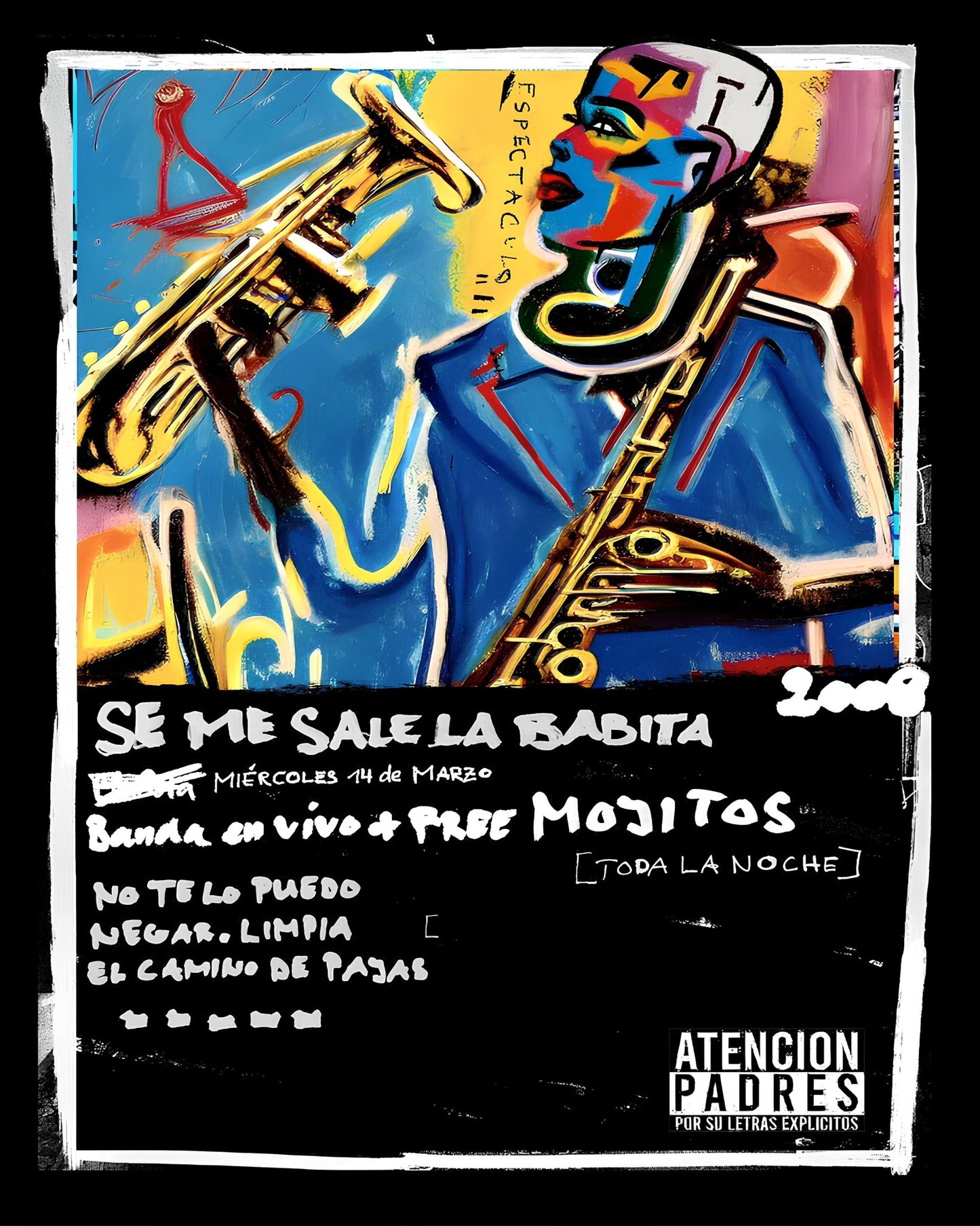 Jazz Sax Pop Poster