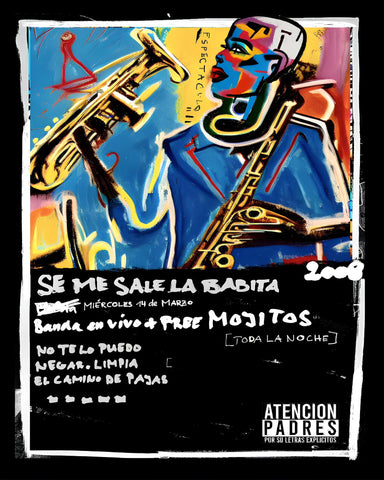 Jazz Sax Pop Poster
