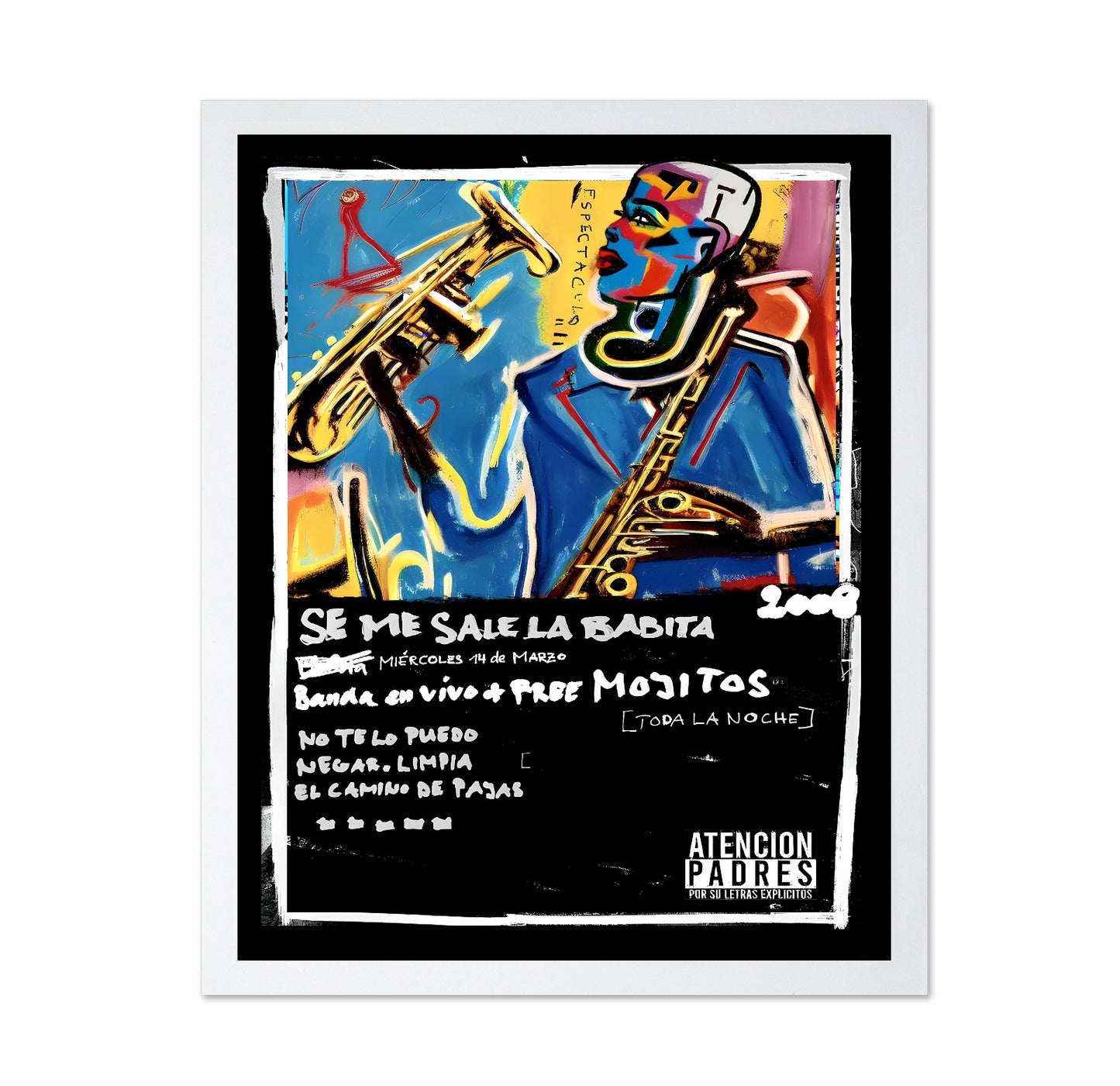 Jazz Sax Pop Poster