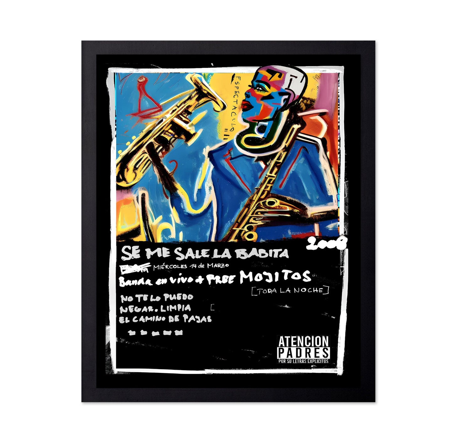 Jazz Sax Pop Poster