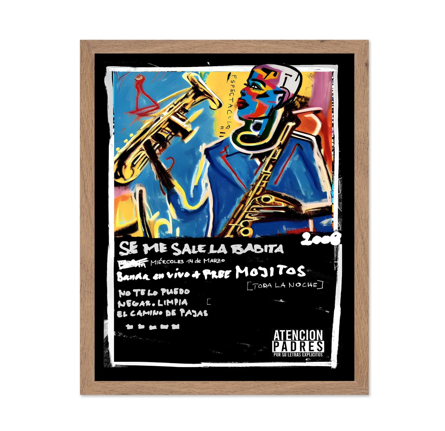 Jazz Sax Pop Poster
