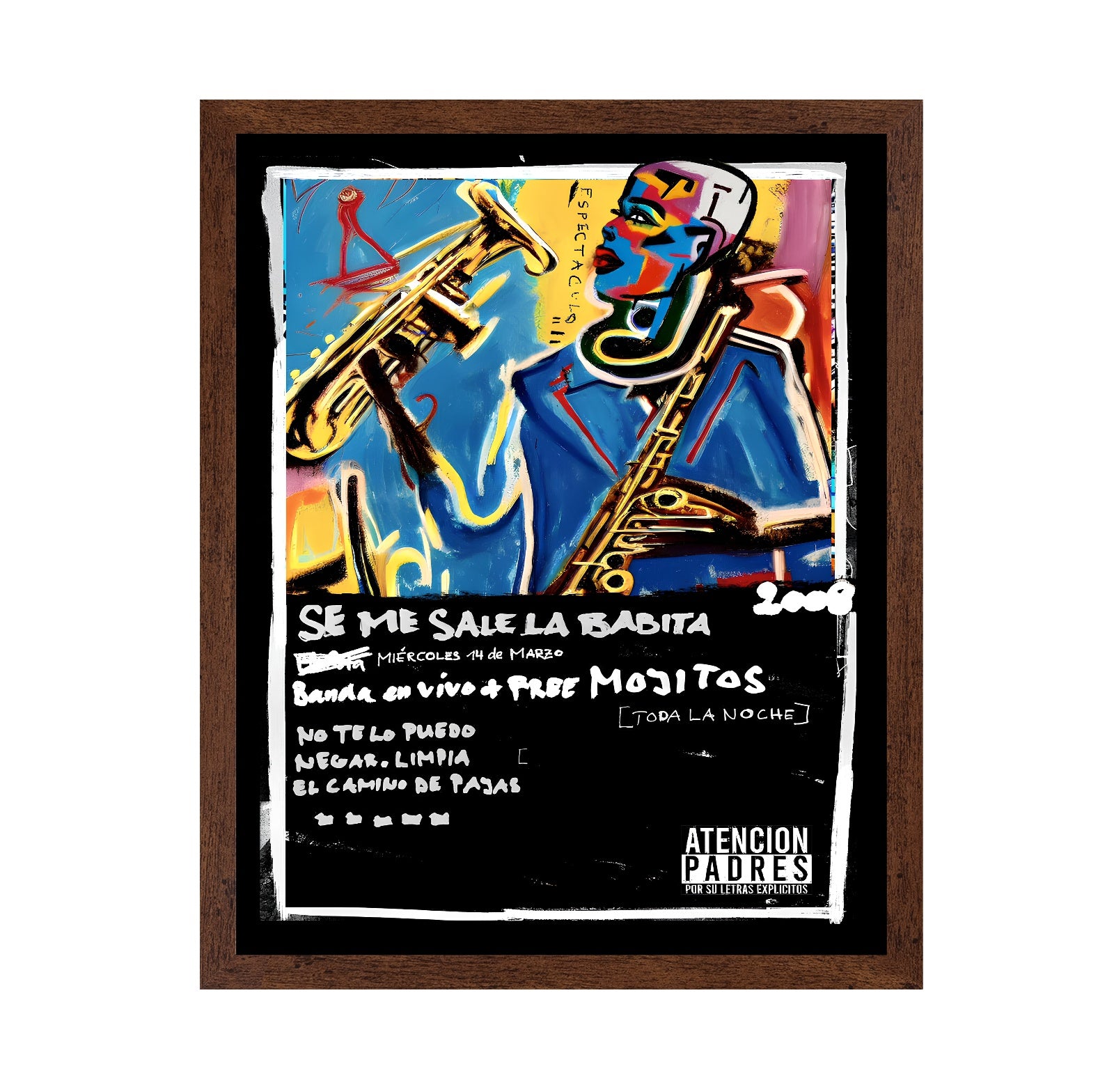 Jazz Sax Pop Poster
