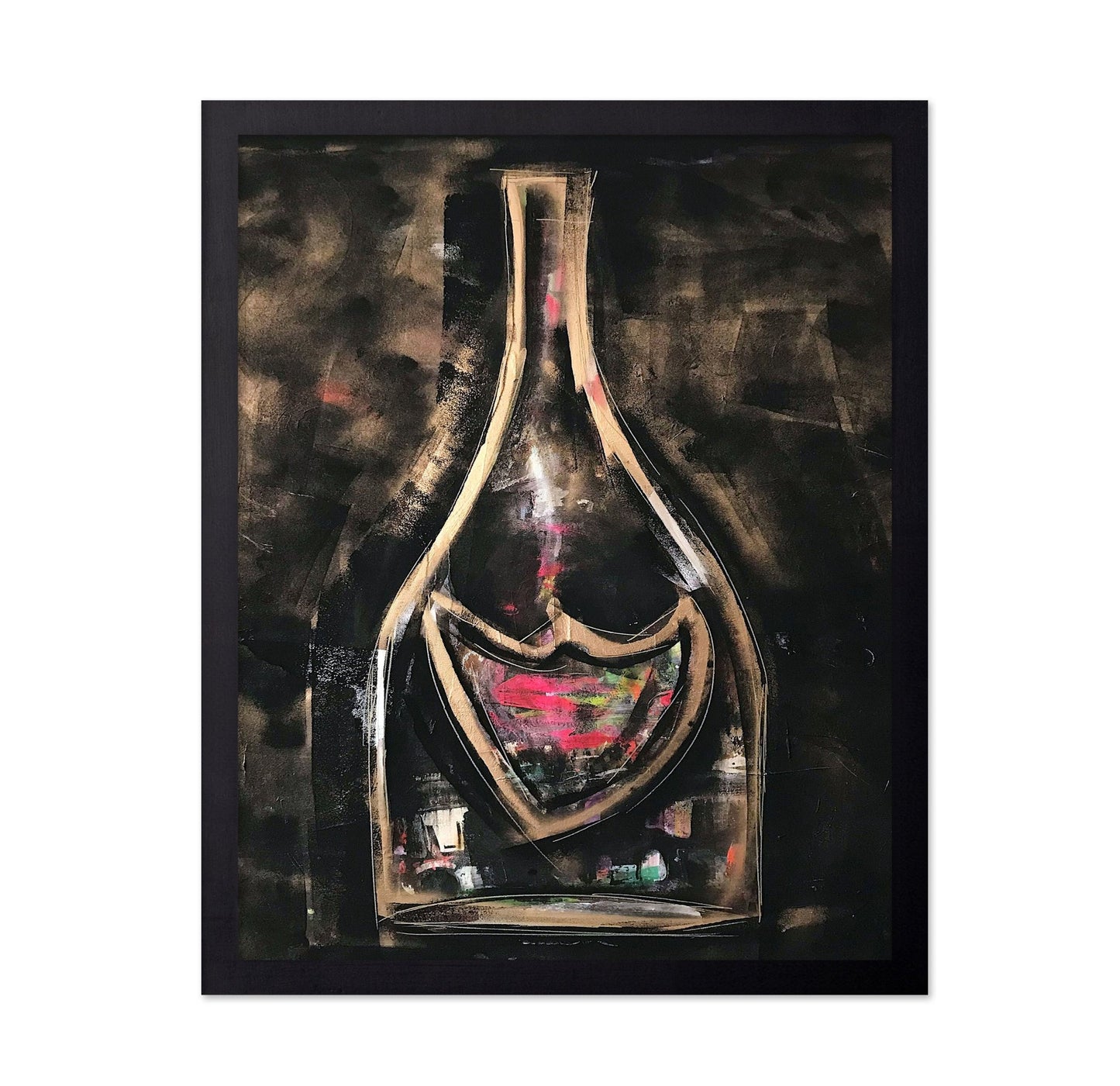 Abstract Wine Bottle