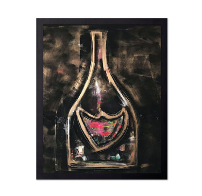 Abstract Wine Bottle