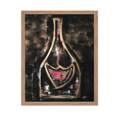 Abstract Wine Bottle