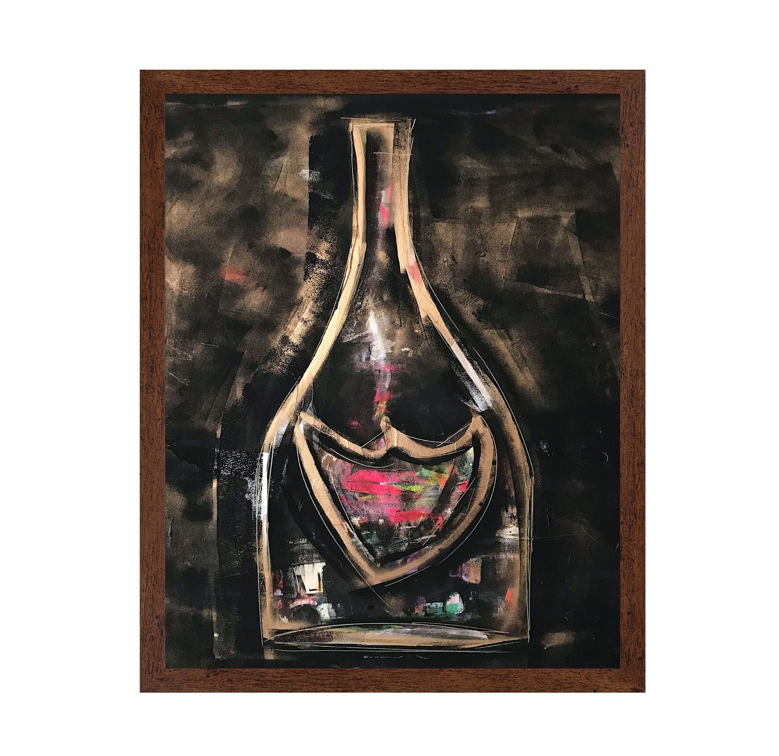 Abstract Wine Bottle