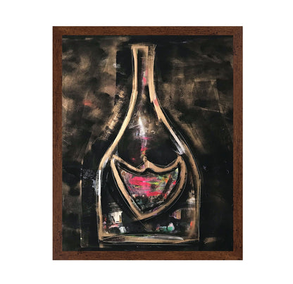 Abstract Wine Bottle