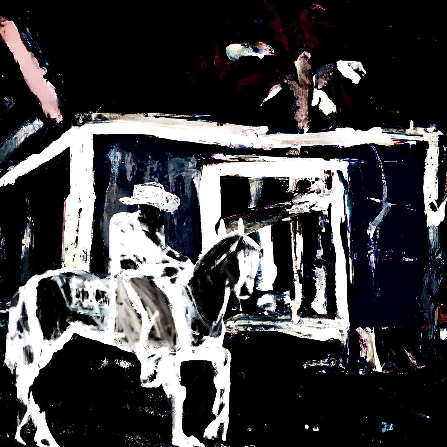 Night Cowboy Scene