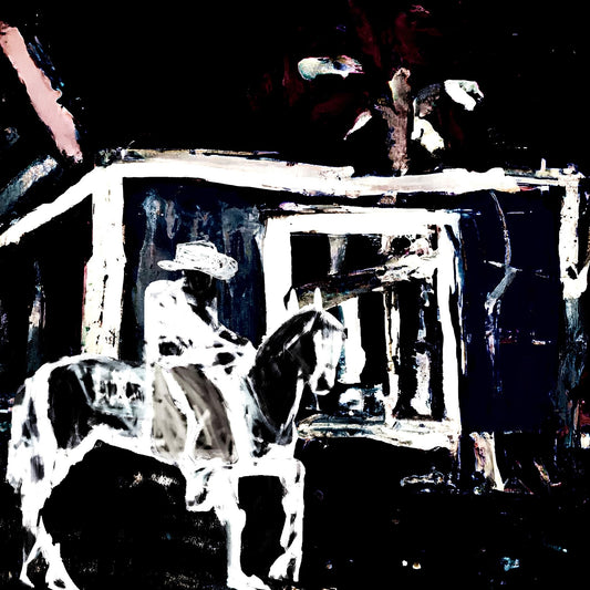 Night Cowboy Scene