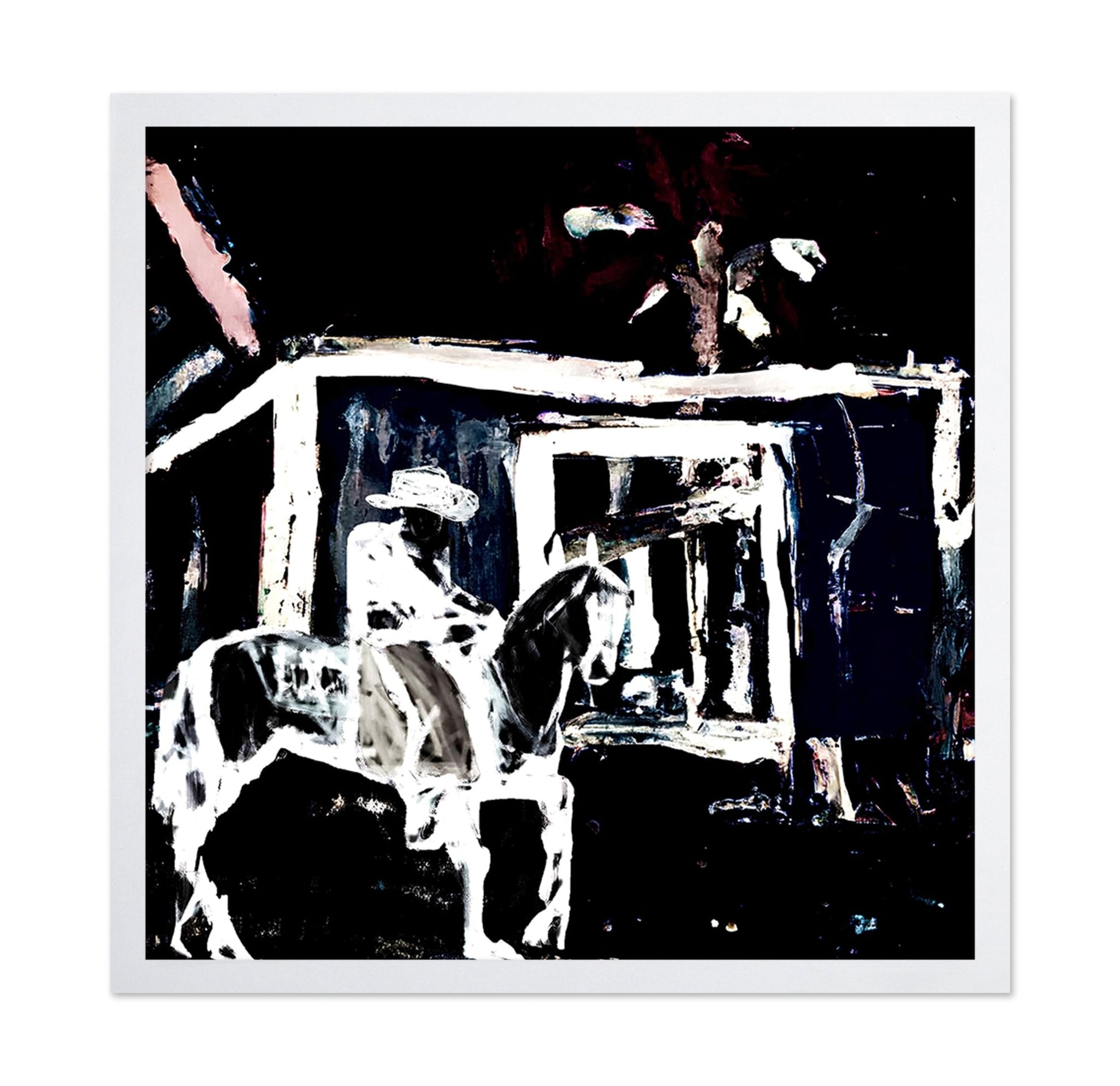 Night Cowboy Scene