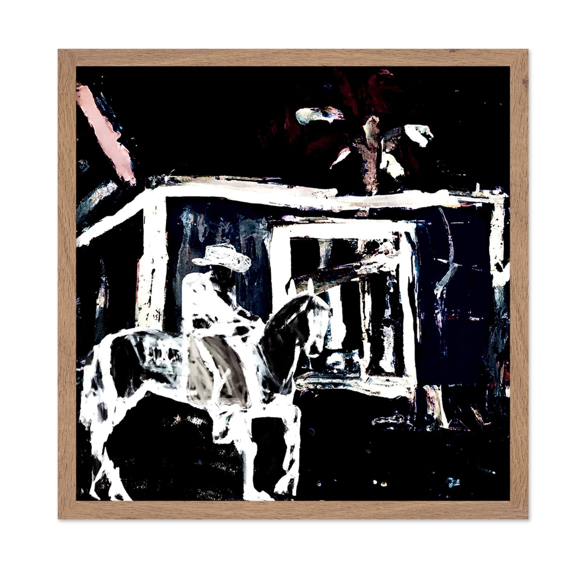 Night Cowboy Scene
