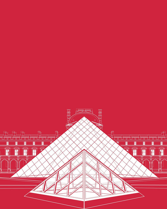 Louvre Pyramid Lines