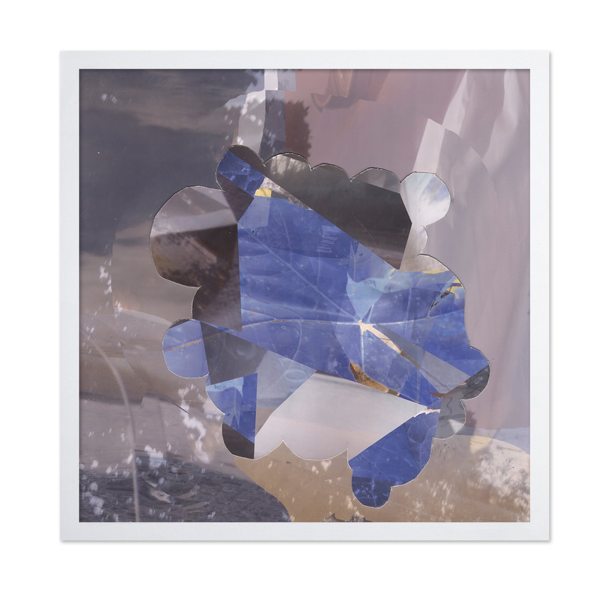 Blue Geometric Overlay