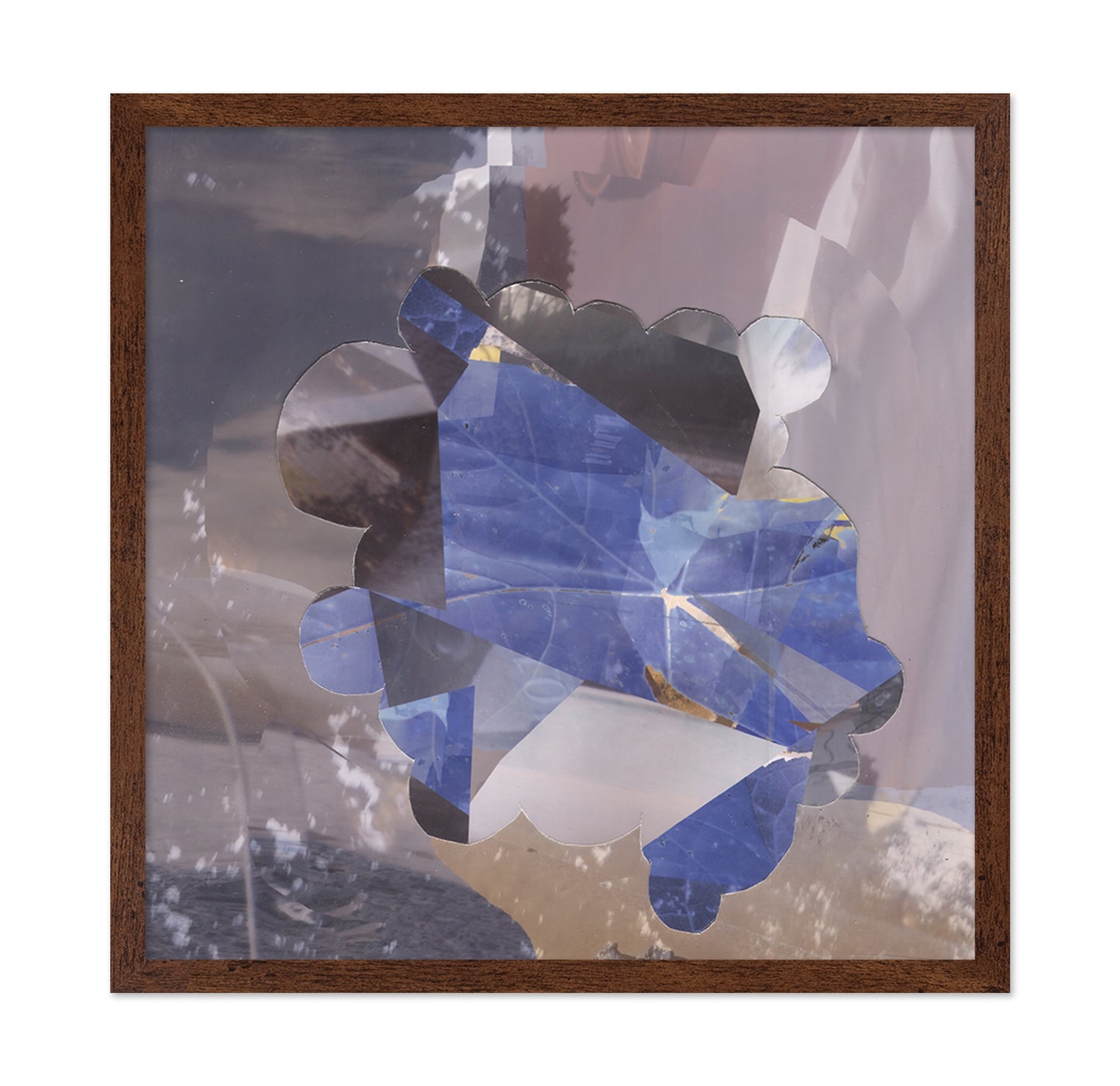 Blue Geometric Overlay