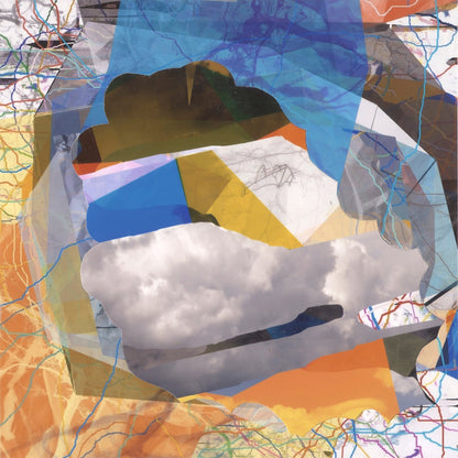 Layered Map Cloud Collage