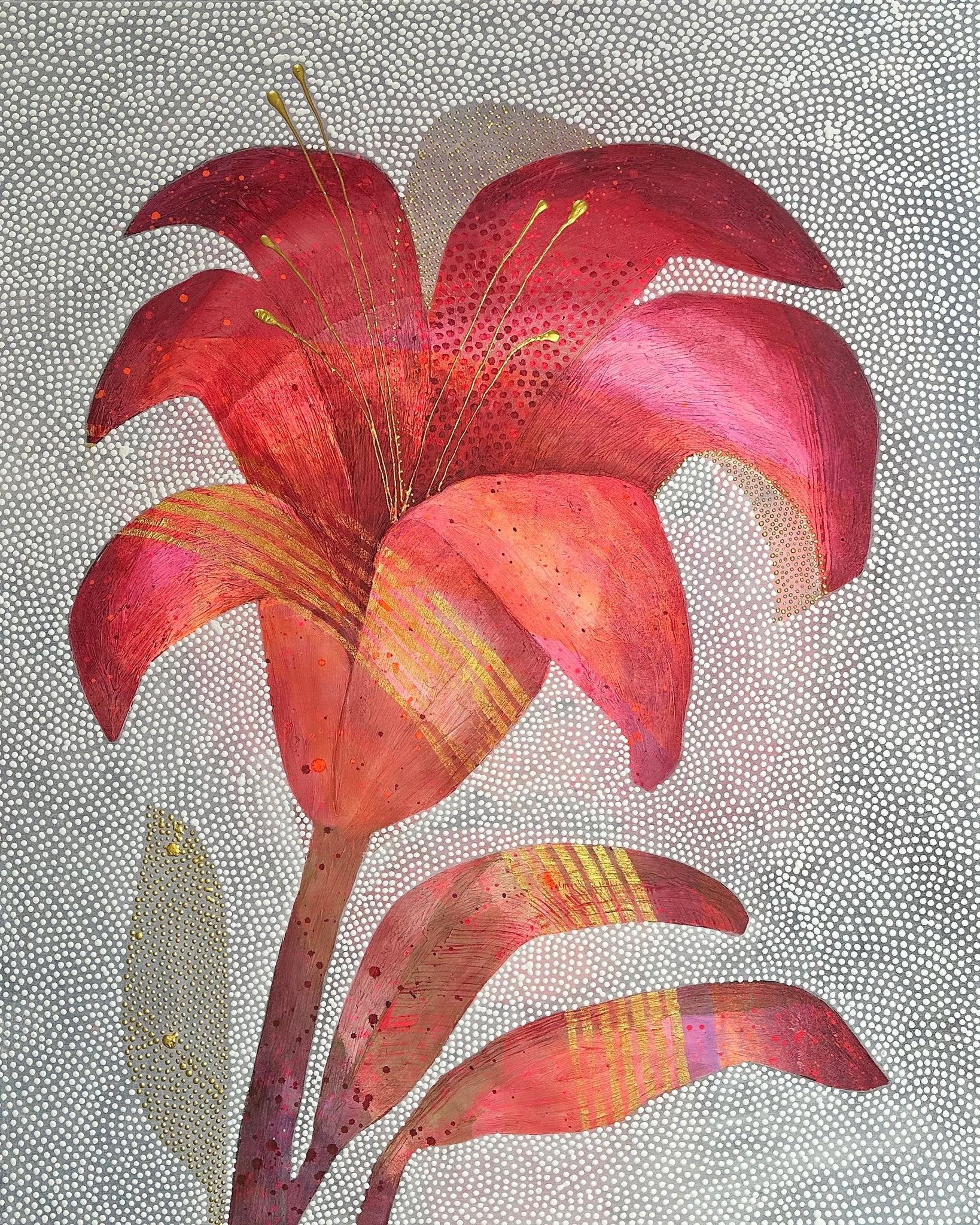 Crimson Lily Bloom