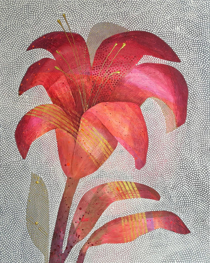Crimson Lily Bloom