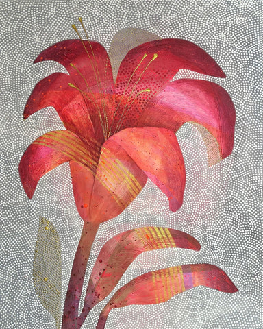 Crimson Lily Bloom