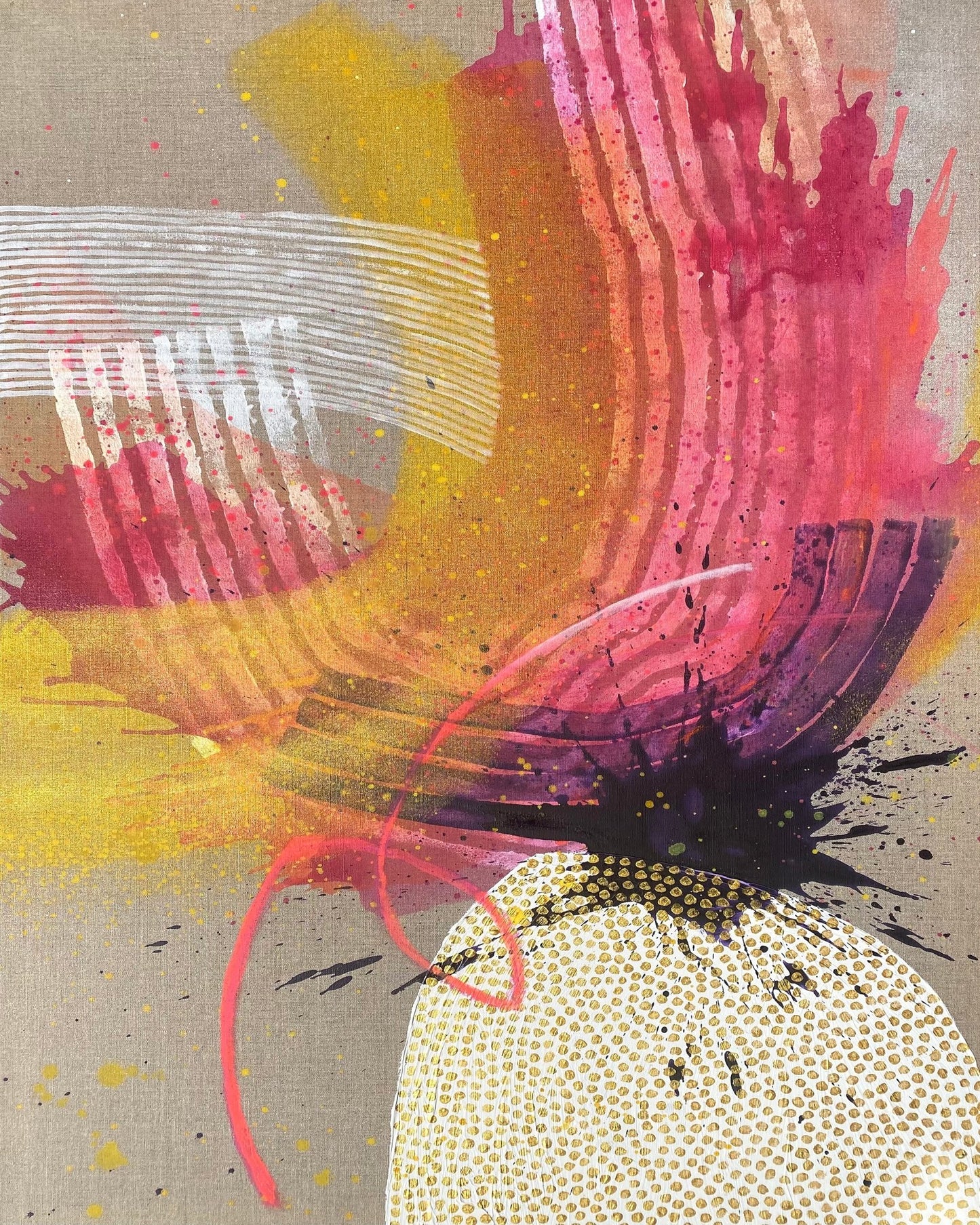 Abstract Golden Burst
