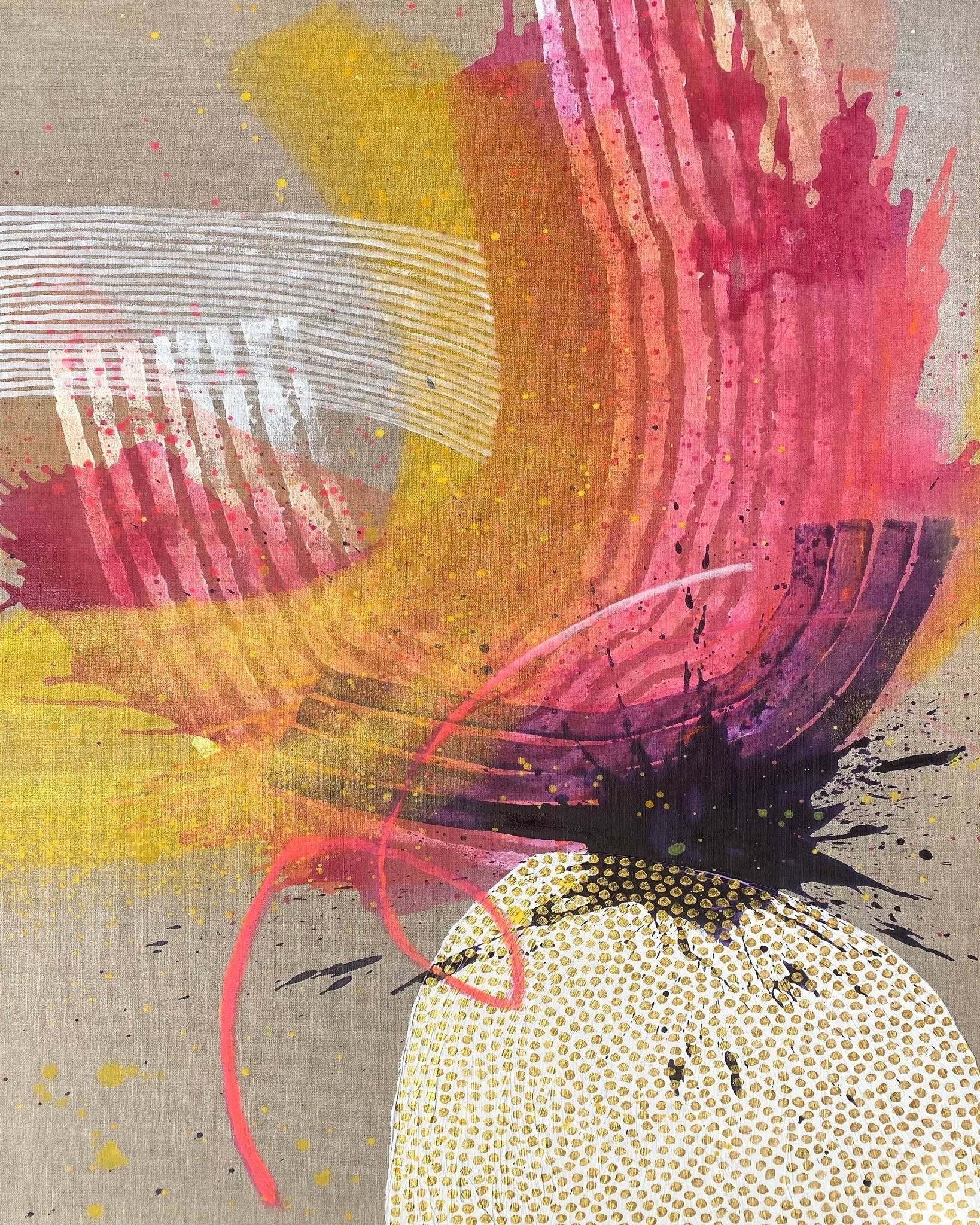 Abstract Golden Burst