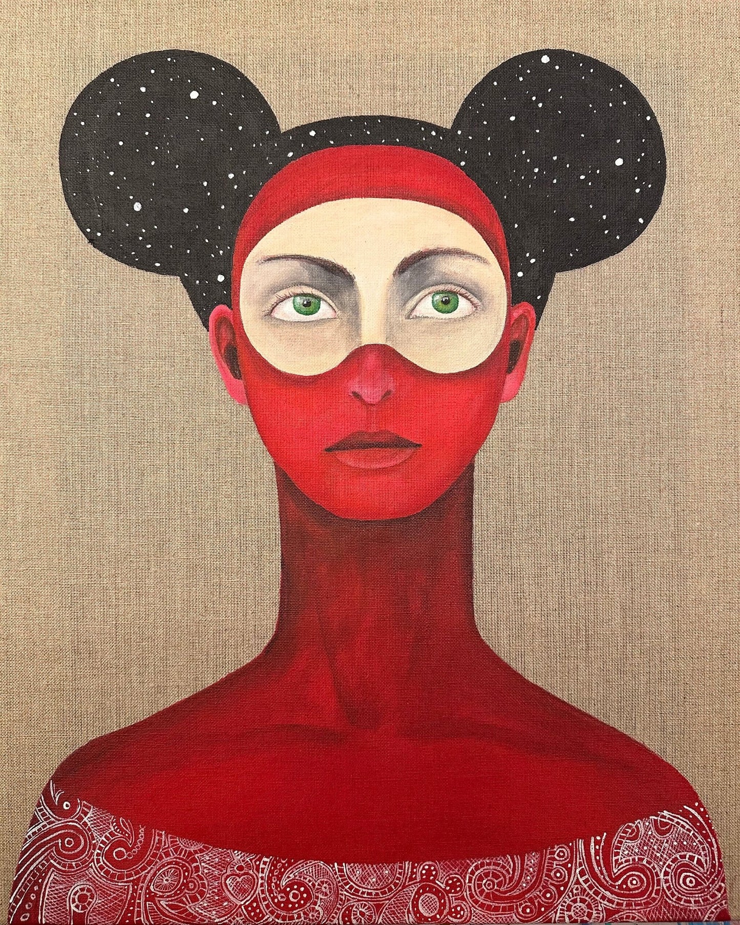 Red Mask Portrait