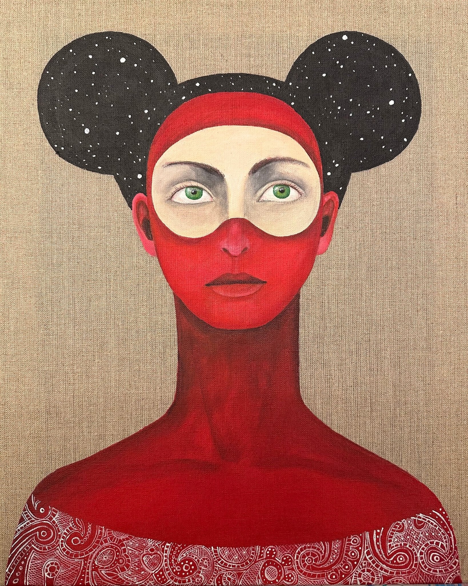 Red Mask Portrait