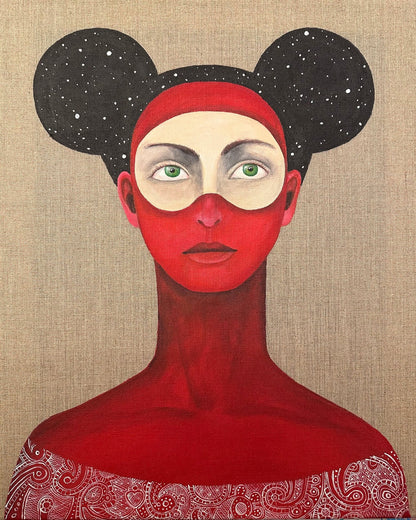 Red Mask Portrait