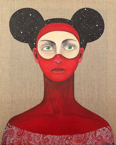 Red Mask Portrait
