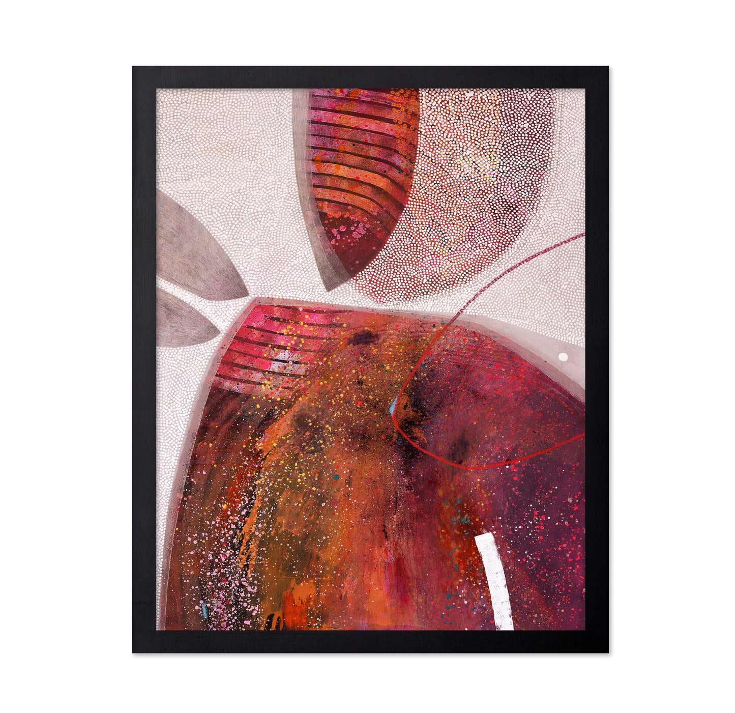 Abstract Crimson Orbit