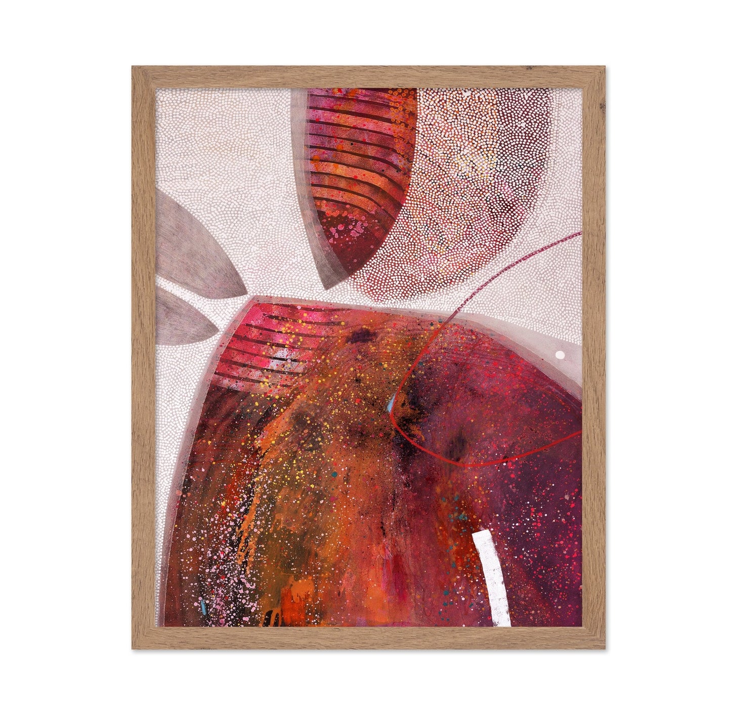 Abstract Crimson Orbit