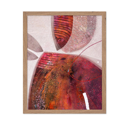 Abstract Crimson Orbit