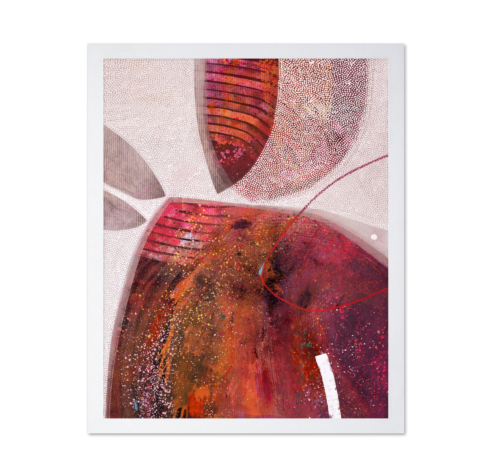 Abstract Crimson Orbit