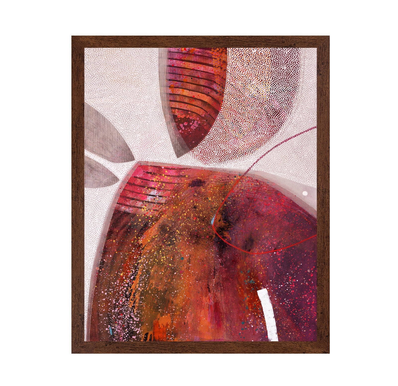 Abstract Crimson Orbit