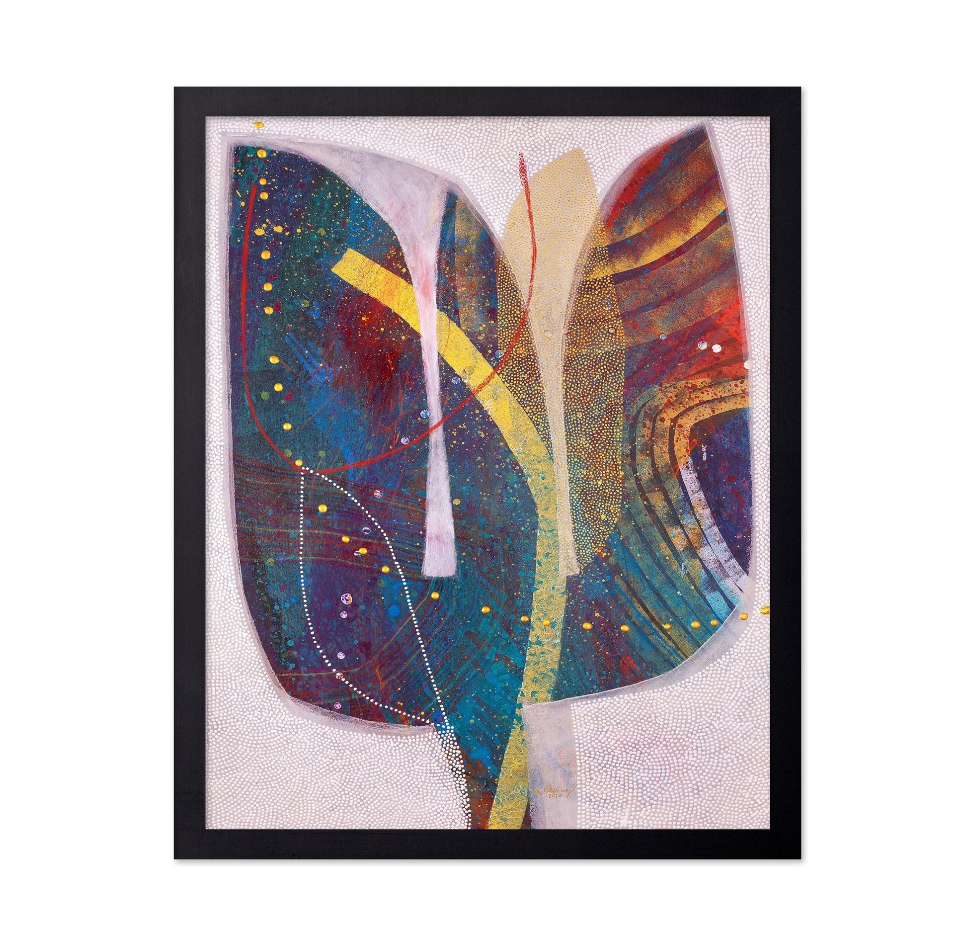 Abstract Golden Leaf