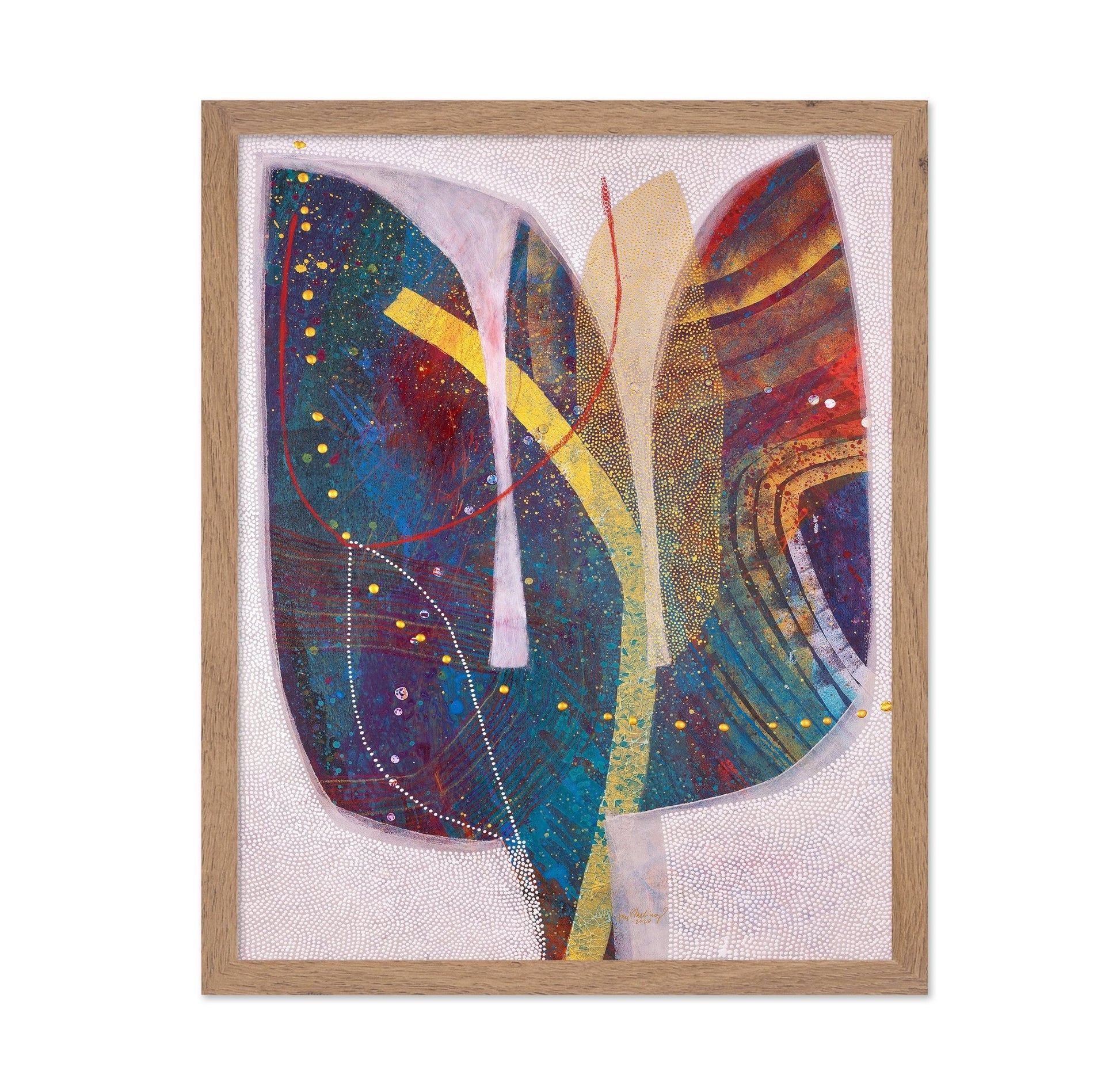 Abstract Golden Leaf