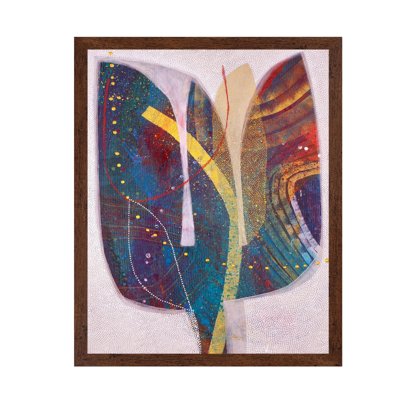 Abstract Golden Leaf
