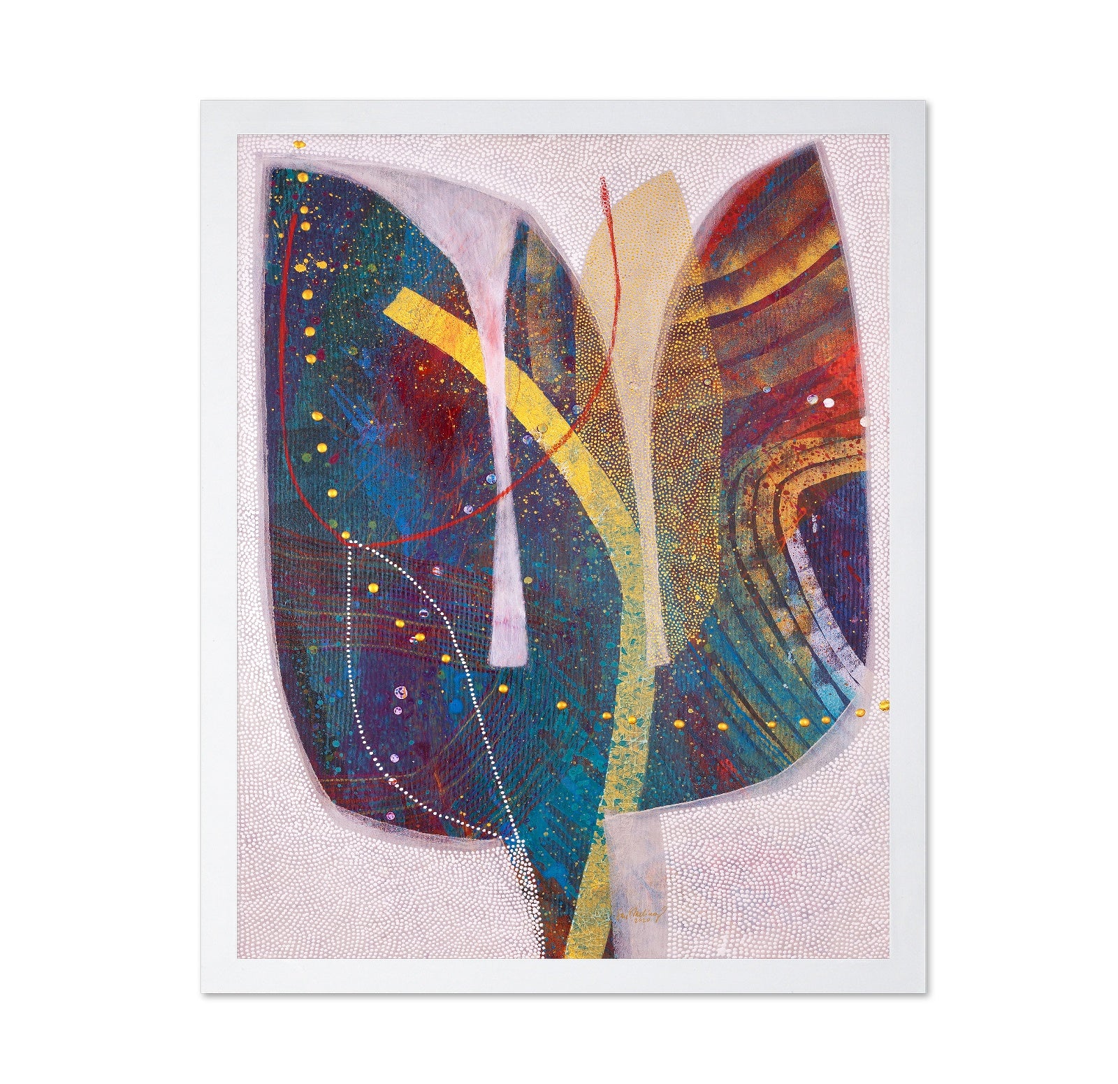 Abstract Golden Leaf