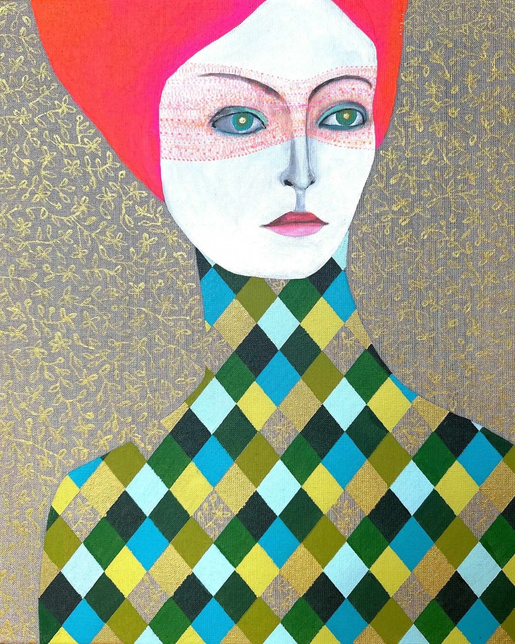 Patterned Portrait Woman