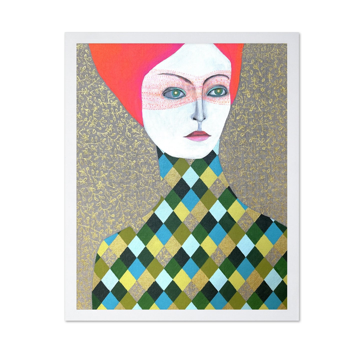 Patterned Portrait Woman