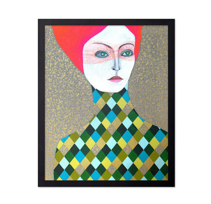 Patterned Portrait Woman