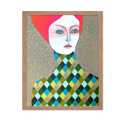 Patterned Portrait Woman