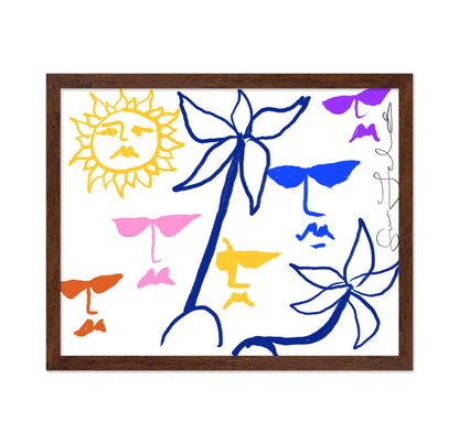 Playful Line Art Faces