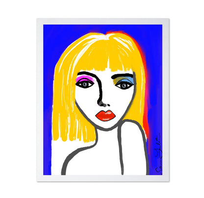 Neon Blonde Portrait