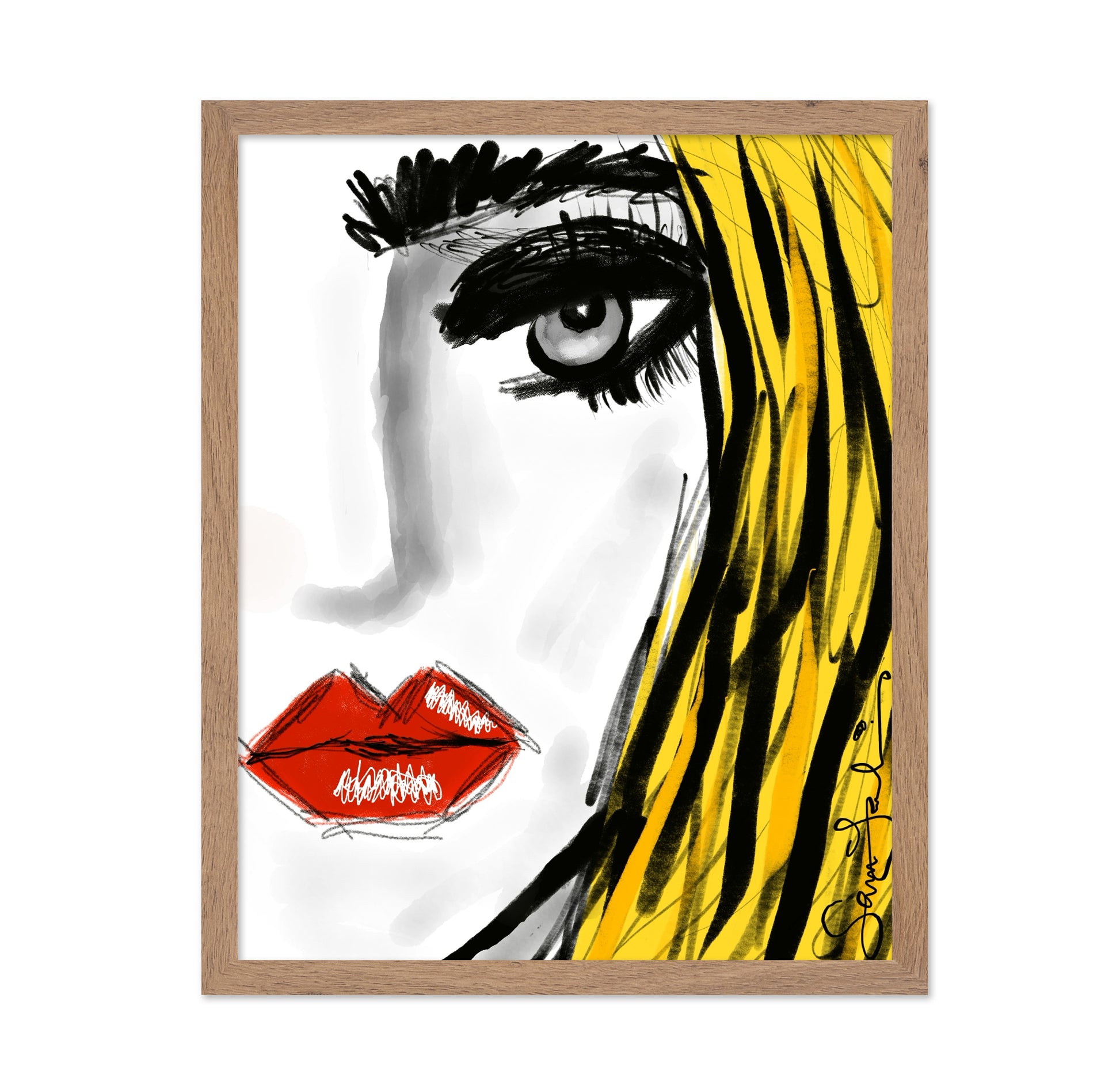 Golden Hair Bold Gaze