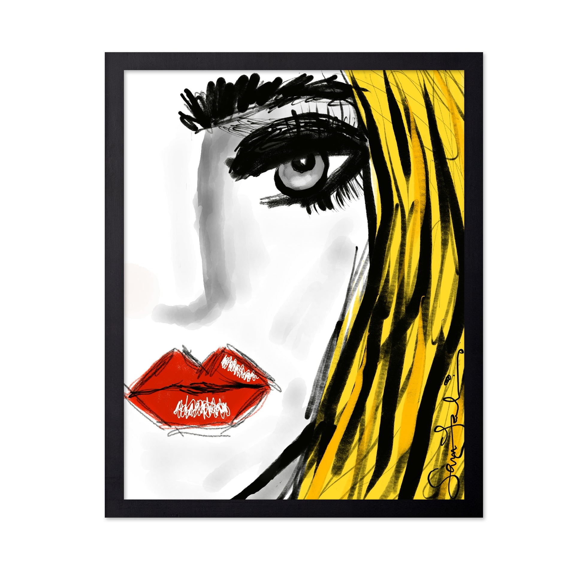 Golden Hair Bold Gaze
