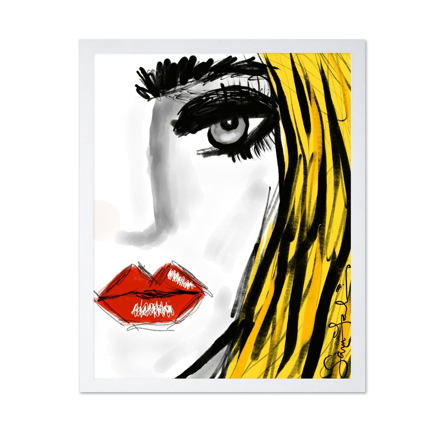 Golden Hair Bold Gaze