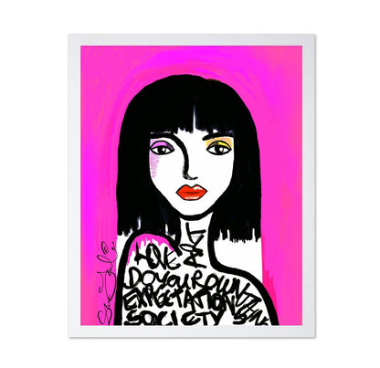 Pink Pop Girl Portrait