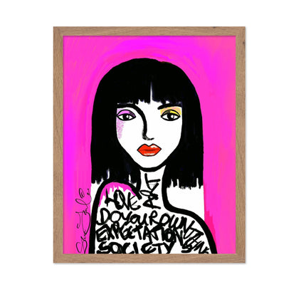 Pink Pop Girl Portrait