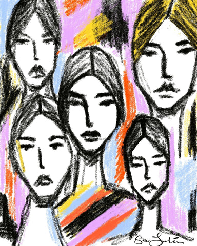 Minimal Faces Portrait