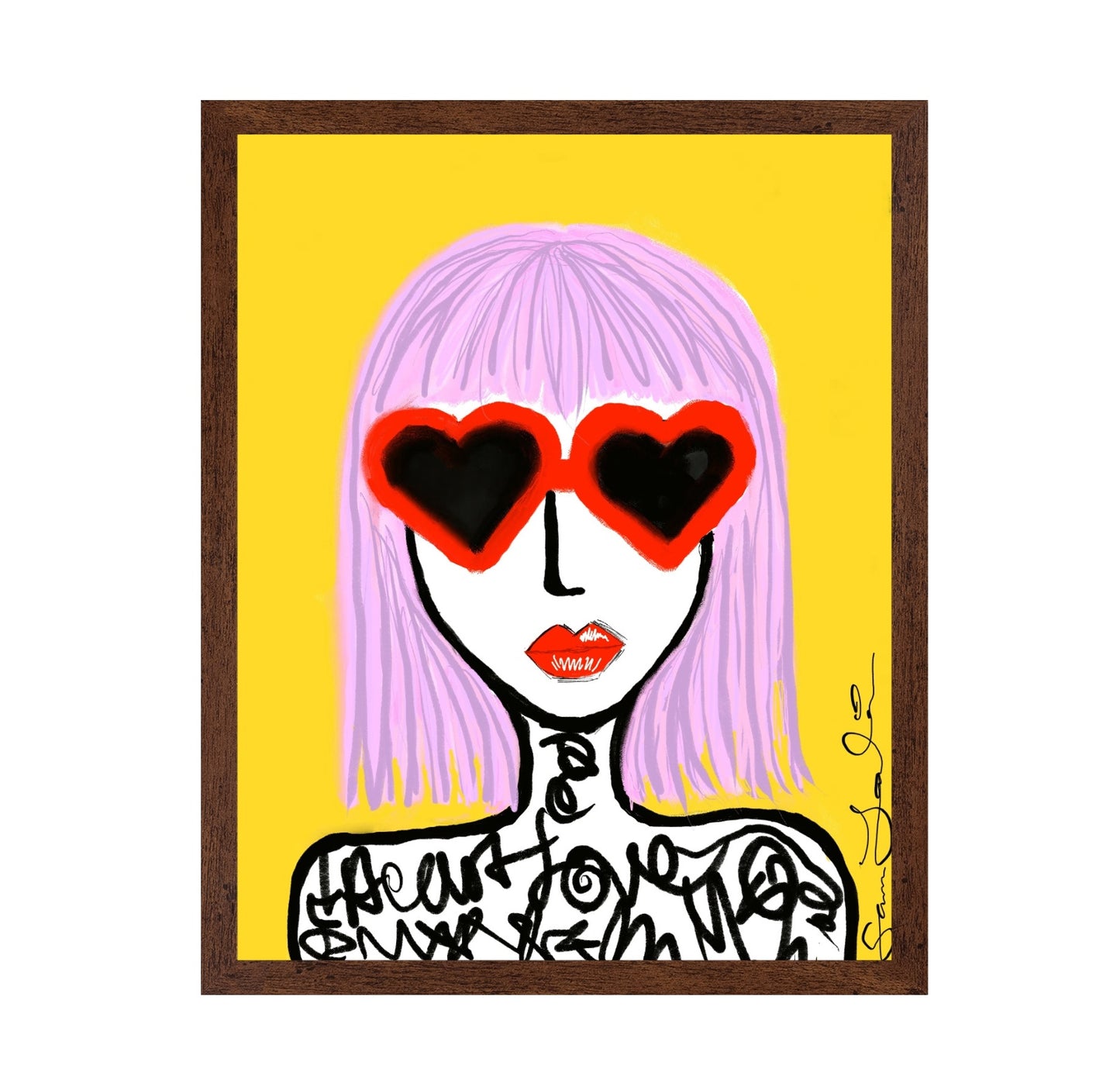 Heart Shades Girl